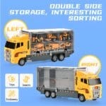 Diecast RLS 2-in-1 Construction Vehicle Truck car with 6 construction vehicles - Image 8