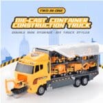 Diecast RLS 2-in-1 Construction Vehicle Truck car with 6 construction vehicles - Image 7
