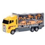 Diecast RLS 2-in-1 Construction Vehicle Truck car with 6 construction vehicles