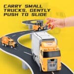 Diecast RLS 2-in-1 Construction Vehicle Truck car with 6 construction vehicles - Image 5