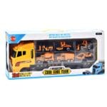 Diecast RLS 2-in-1 Construction Vehicle Truck car with 6 construction vehicles - Image 3