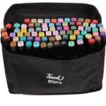 80pc Colors Art Marker Set, New Generation Dual Tip Graffiti Marker Pens for Kids & Adult Drawing and Painting Supplies with Fashion Carrying Case