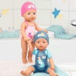 BABY Born My First Swim Wind Up Doll with Swimming Costume & Hat Toy Set - 30cm - Image 8