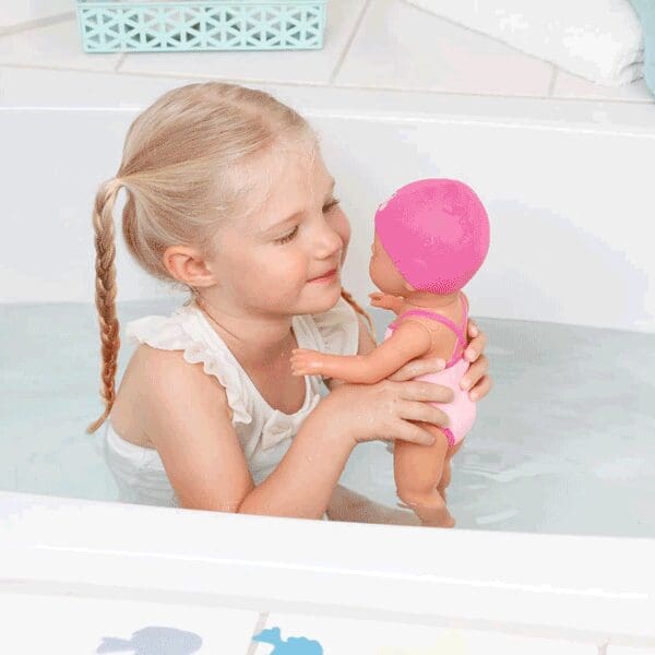 BABY Born My First Swim Wind Up Doll with Swimming Costume & Hat Toy Set - 30cm - Image 4