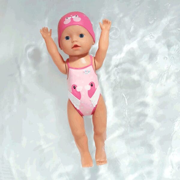 BABY Born My First Swim Wind Up Doll with Swimming Costume & Hat Toy Set - 30cm - Image 12