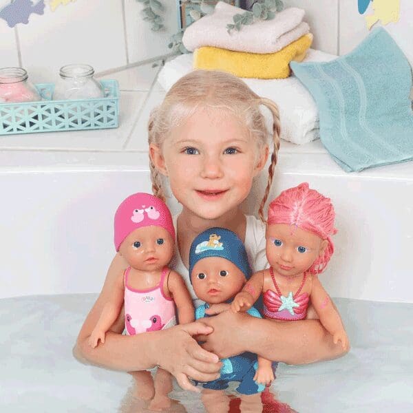 BABY Born My First Swim Wind Up Doll with Swimming Costume & Hat Toy Set - 30cm - Image 7