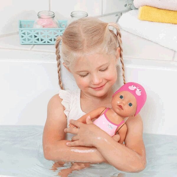 BABY Born My First Swim Wind Up Doll with Swimming Costume & Hat Toy Set - 30cm - Image 5