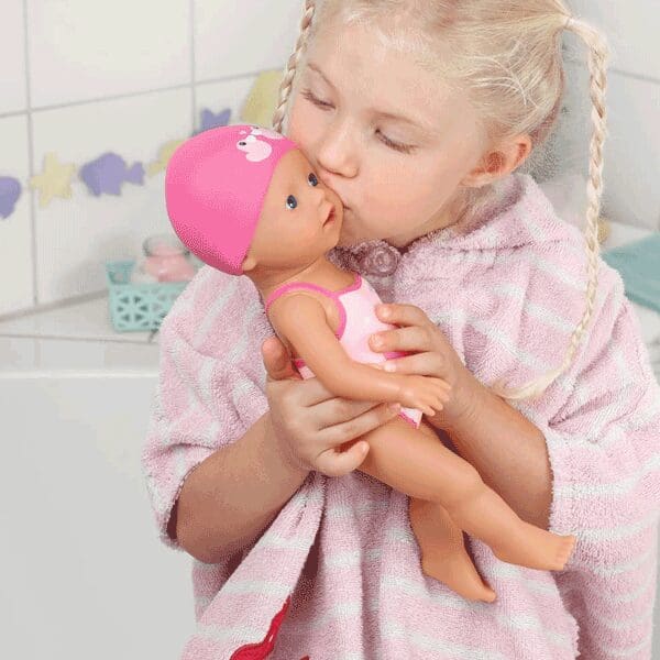 BABY Born My First Swim Wind Up Doll with Swimming Costume & Hat Toy Set - 30cm - Image 3