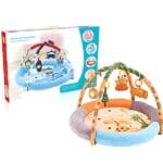 Baby round activity play mat GYM, Soft colourful material - Image 2