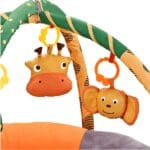 Baby round activity play mat GYM, Soft colourful material - Image 6