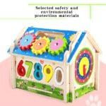 Childs interactive multifunction wooden activity house puzzle Toy - Image 3