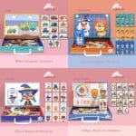 Children's portable wooden magnetic puzzle games in carry case busy Traffic and cars - Image 9
