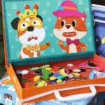 Children's portable wooden magnetic puzzle games in carry case busy Traffic and cars - Image 10