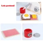 Wooden Toaster and Accessories pretend playset toy for any cooking set - Image 4