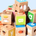 Wooden colourful pull along alphabet block train Toy - Image 2
