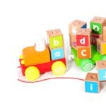 Wooden colourful pull along alphabet block train Toy - Image 6