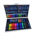 180pc Deluxe Wooden Colourful portable art colouring pens set for kids - Image 4