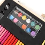 180pc Deluxe Wooden Colourful portable art colouring pens set for kids - Image 7
