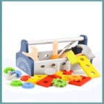 21 Piece wooden Toolbox Toy for Children Tool Kit for Takeaway