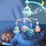 Animal 360 degree rotation sleep baby musical bed mobile bell toy with Rattles - Image 2