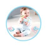 Animal 360 degree rotation sleep baby musical bed mobile bell toy with Rattles - Image 7