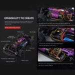 1:16 RC Car 2.4G 4WD 35KM/H RC Drift Muscle Car Model Electric Vehicle Toys - RTR Version - Image 4