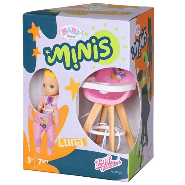 BABY-born-Minis-Playset-Highchair-with-Luna-7-600x600 BABY born Minis Playset Highchair with Luna - Image 1