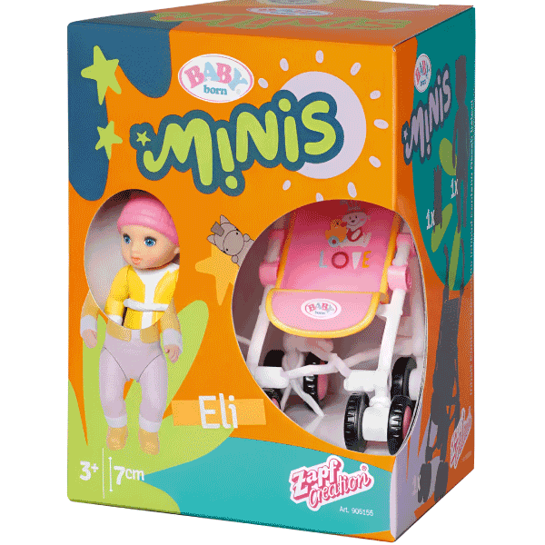 BABY-born-Minis-Playset-Stroller-with-Eli-6-600x600 BABY born Minis Playset Stroller with Eli - Image 1