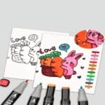RLS 48pc Colours Art Marker Set, New Generation Dual Tip Graffiti Marker Pens for Kids - Image 3