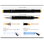 RLS 48pc Colours Art Marker Set, New Generation Dual Tip Graffiti Marker Pens for Kids - Image 7