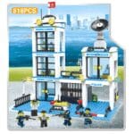 RLS 8 in 1 City Police Station Building Brick Blocks Toy Set with 818pcs - Image 2