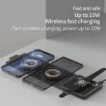 RLS Dual 3 in 1 Transparent Fast 30w Portable Megasafe Wireless Travel Charger Docking Station - Image 16