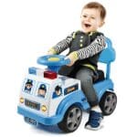 RLS My First Ride on Police Car Kids Toy Car Boys and Girls push Along Toddlers and Infants Walker with Storage