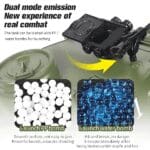 RLS Remote Control Tank RC US M1A2 Scale 1:18 Military Figure 3 Speed Radio Tank Model 360° Flip Stunt Toy with Flashing Lights Bomb Water Bullet Simulation - Image 6