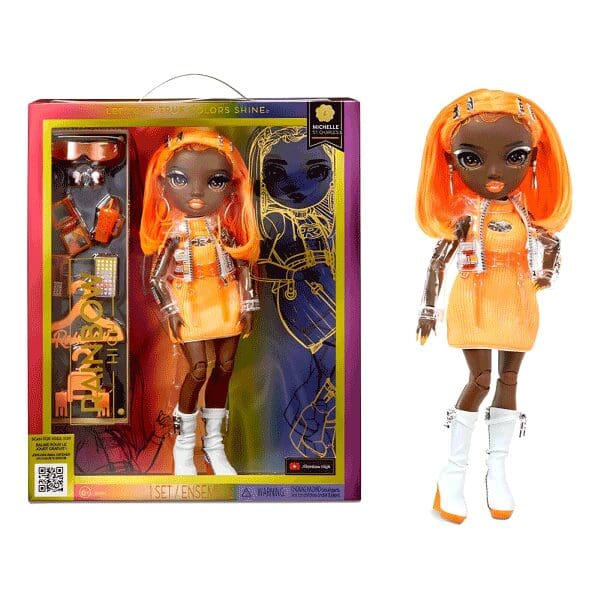 Rainbow-High-Fashion-Doll-Series-5-Michelle-St-Charles-Orange-6-600x600 Rainbow High Fashion Doll Series 5 - Michelle St. Charles (Orange) - Image 1