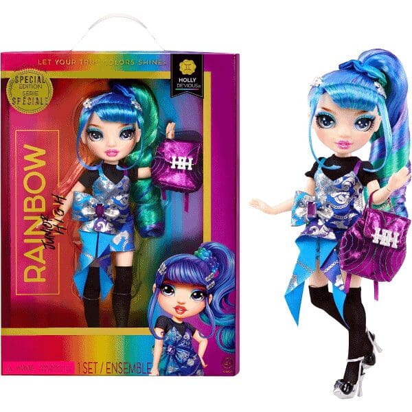 Rainbow-High-Junior-High-Special-Edition-Holly-DeVious-Blue-4-600x600 Rainbow High Junior High Special Edition Holly De'Vious Blue - Image 1