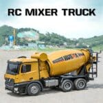 Huina 1574 1:14 Scale RC 10- Channel Radio Controlled Diecast Heavy Duty Cement Mixer Truck with Lights and sound - Image 4