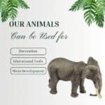 12pcs Solid Large wild Africa Animals in a storage box with handle beautiful toy - Image 7