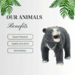 12pcs Solid Large wild Africa Animals in a storage box with handle beautiful toy - Image 3