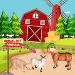 Boxed 12 pcs Beautiful Farm Animal Variety Toy set - Image 3
