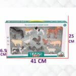 Boxed 12 pcs Beautiful Farm Animal Variety Toy set - Image 8