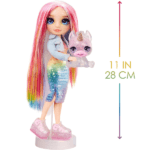 Rainbow High Amaya  with Slime Kit & Pet 11” Shimmer Doll with DIY Sparkle Slime - Image 2