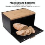 RLS Set of 4 Black  Tea, Coffee, Sugar canisters and Bread Storage Container Set - Image 2