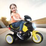 RLS 6V Kids Ride on Battery operated motorbike Tricycle Scooter with Lights and Music - Image 2
