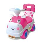 RLS My First Ride on Kids Toy Hippo Car push Along for Toddlers and Infants Walker with Storage