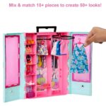 Barbie Closet Playset With 3 Outfits & Accessories - Image 4