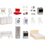 Rainbow High3-Story Wooden Townhouse Doll House Set - Image 7