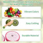 Wooden Fruit Cutting Toy, Pretend Play Food Sets - Image 7