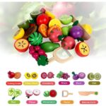 Wooden Fruit Cutting Toy, Pretend Play Food Sets - Image 5