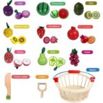 Wooden Fruit Cutting Toy, Pretend Play Food Sets - Image 6